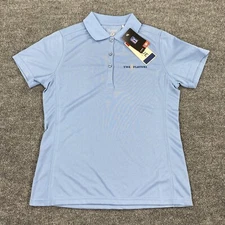 Clique Womens Golf Polo The Players Short Sleeve Shirt Light Blue Size Small