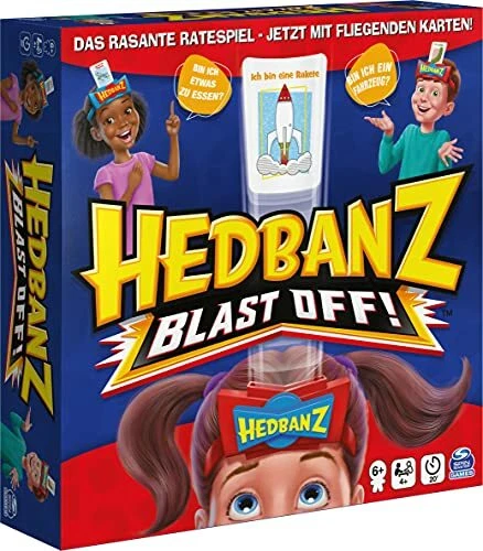 Spin Master 6063769 Hedbanz Blast Off Familienspiel Ratespiel Gesellschaftsspiel - Bild 2 von 4