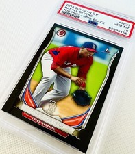 2014 Bowman Rafael Devers 1st Bowman Asia Black SP #TP37 PSA 10 💎