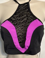 BodyBody Zone Apparel Dancewear Halter Top Bralette M/L Made in USA