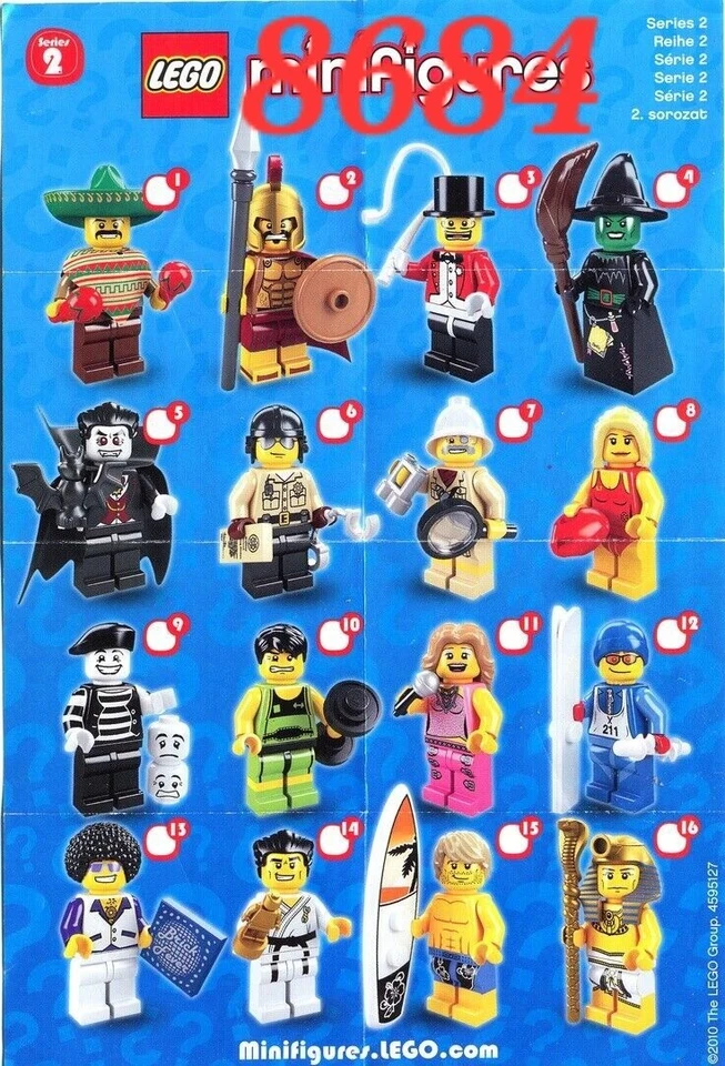 LEGO Traffic Cop Mini-figures 2010 SERIES 2 Retired 8684 Individual Loose  - Image 2 of 2