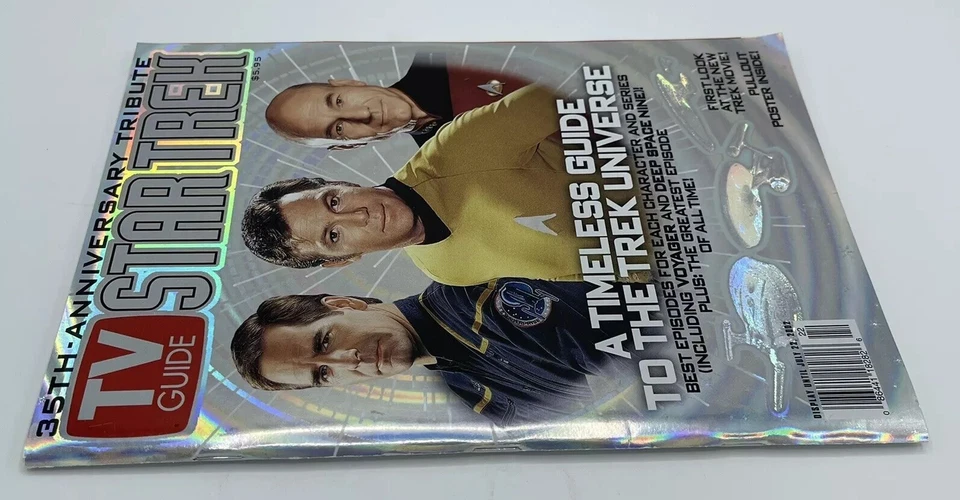 TV Guide Star Trek 35th Anniversary Tribute Issue 2002 Holographic Cover Poster - Image 3 of 4