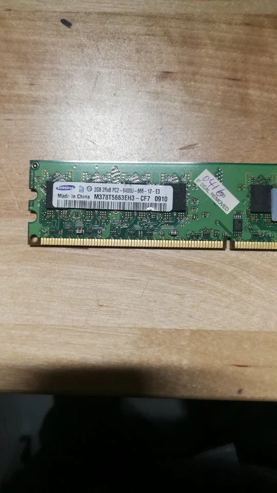 Samsung 404575-888 2GB PC2-6400U DDR2 Non-ECC Desktop Memory M378T5663EH3-CF7 - Image 3 of 4