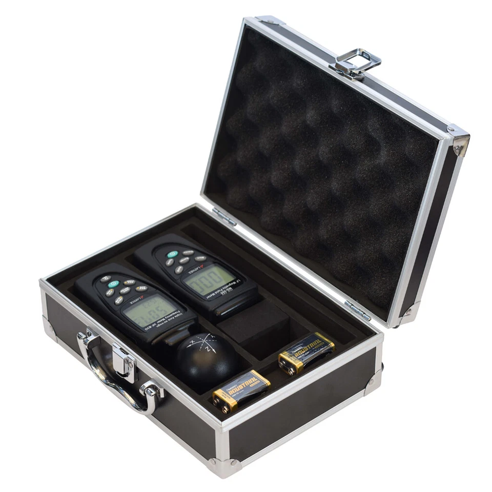 EMF Messgeräte Combo Gauß Magnetfeldmessgerät und EMF HF Messgerät Detektoren + Koffer - Bild 2 von 4