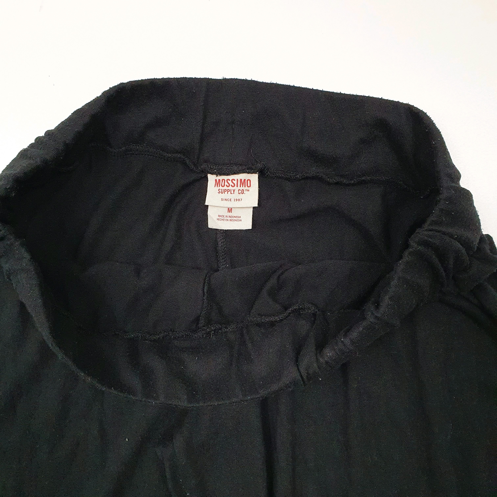 MOSSIMO Sweatpants Jogger Trousers Polyester Black Mens W30 L31 image 2
