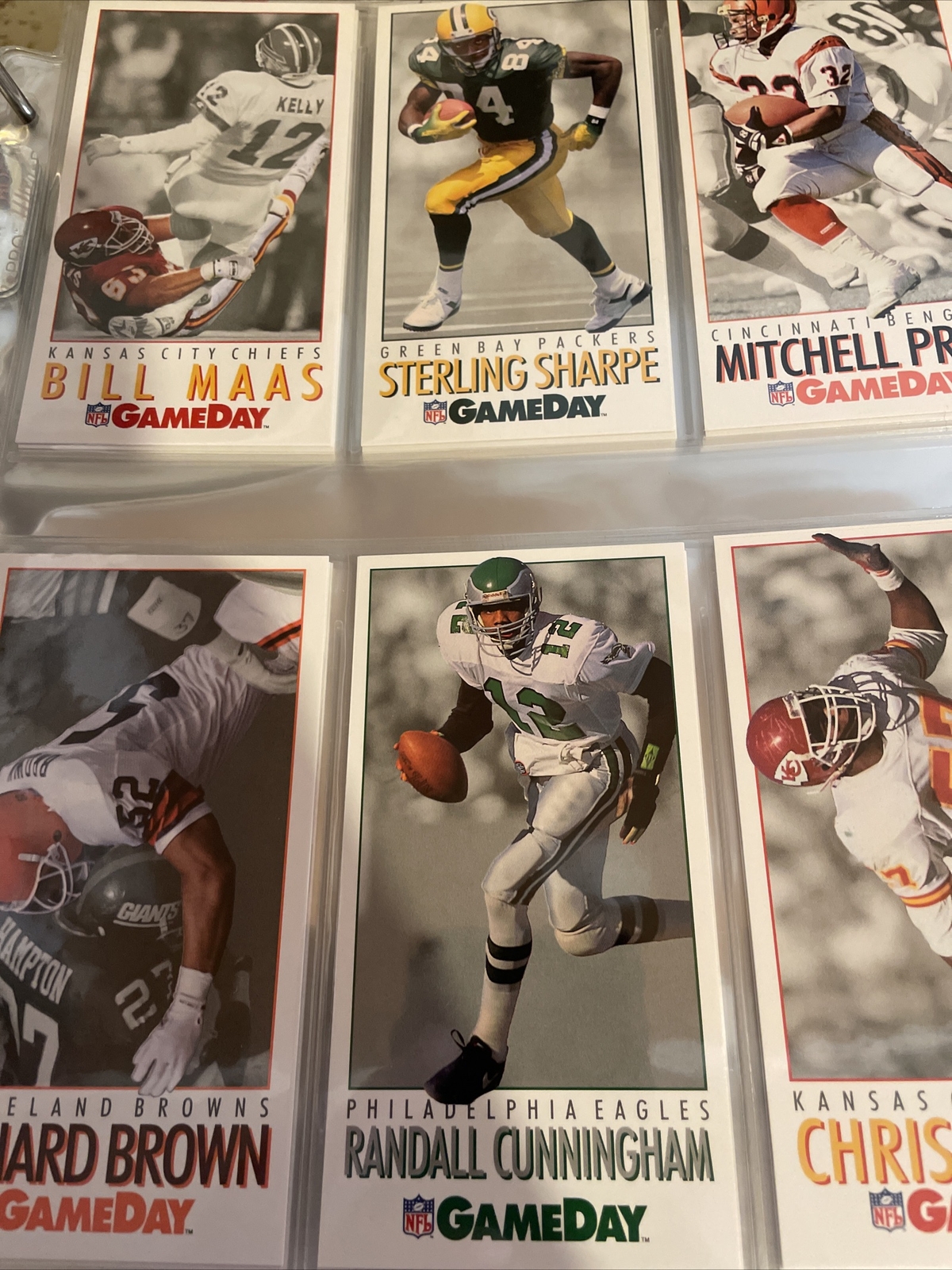 1992 NFL Gameday Complere set (500 cards) in sheets and binder eBay