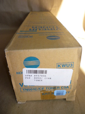 Konica-Minolta 960901, 8937836, TN501C Cyan TONER CARTRIDGE ORIGINAL