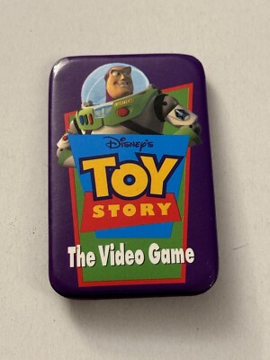 Vintage Disney Toy Story The Video Game Buzz Lightyear Button Pin  AV2T