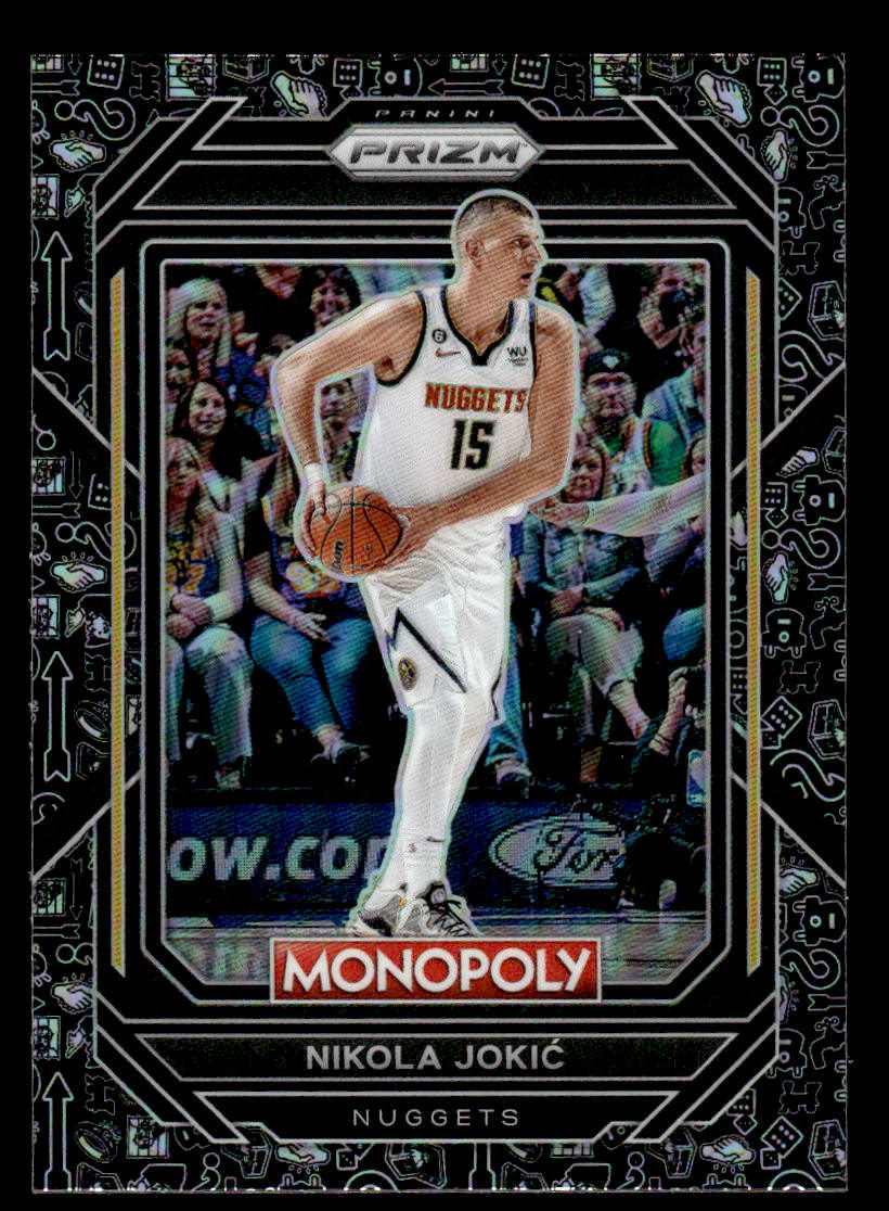 Nikola Jokic 2022-23 Panini Prizm Monopoly #22 Monopoly Black Classic Icons