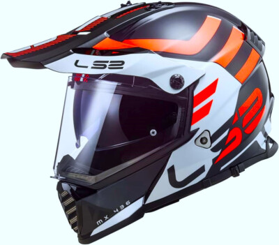 NEW LS2 Blaze Adventure Enduro Dirt Bike Motocross Helmet Blk/Red/Wht All Sizes