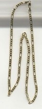 14KT GOLD PLATED 24 INCH 4MM FIGARO CHAIN NECKLACE