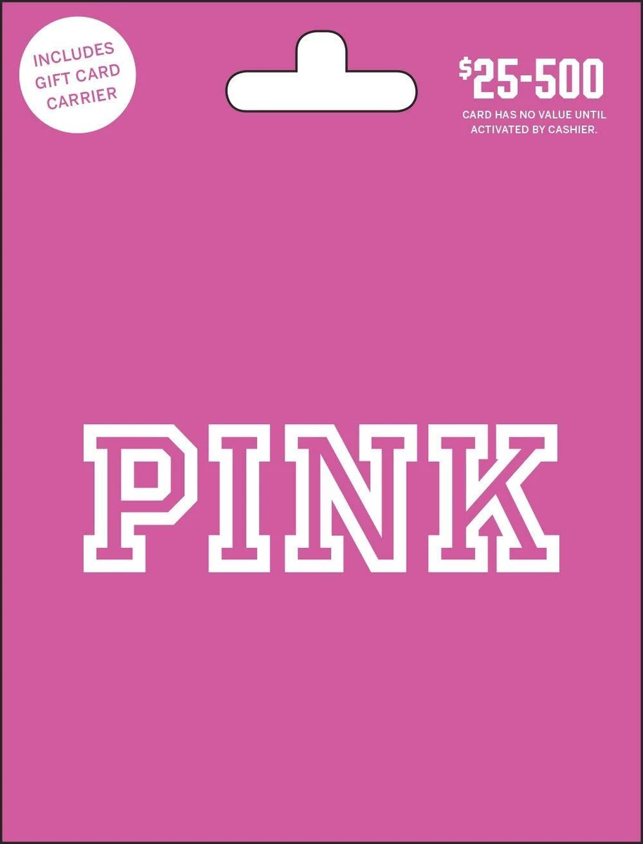 PINK VICTORIA SECRET GIFT CARD 150 100 50 BRA PANTIES APPAREL