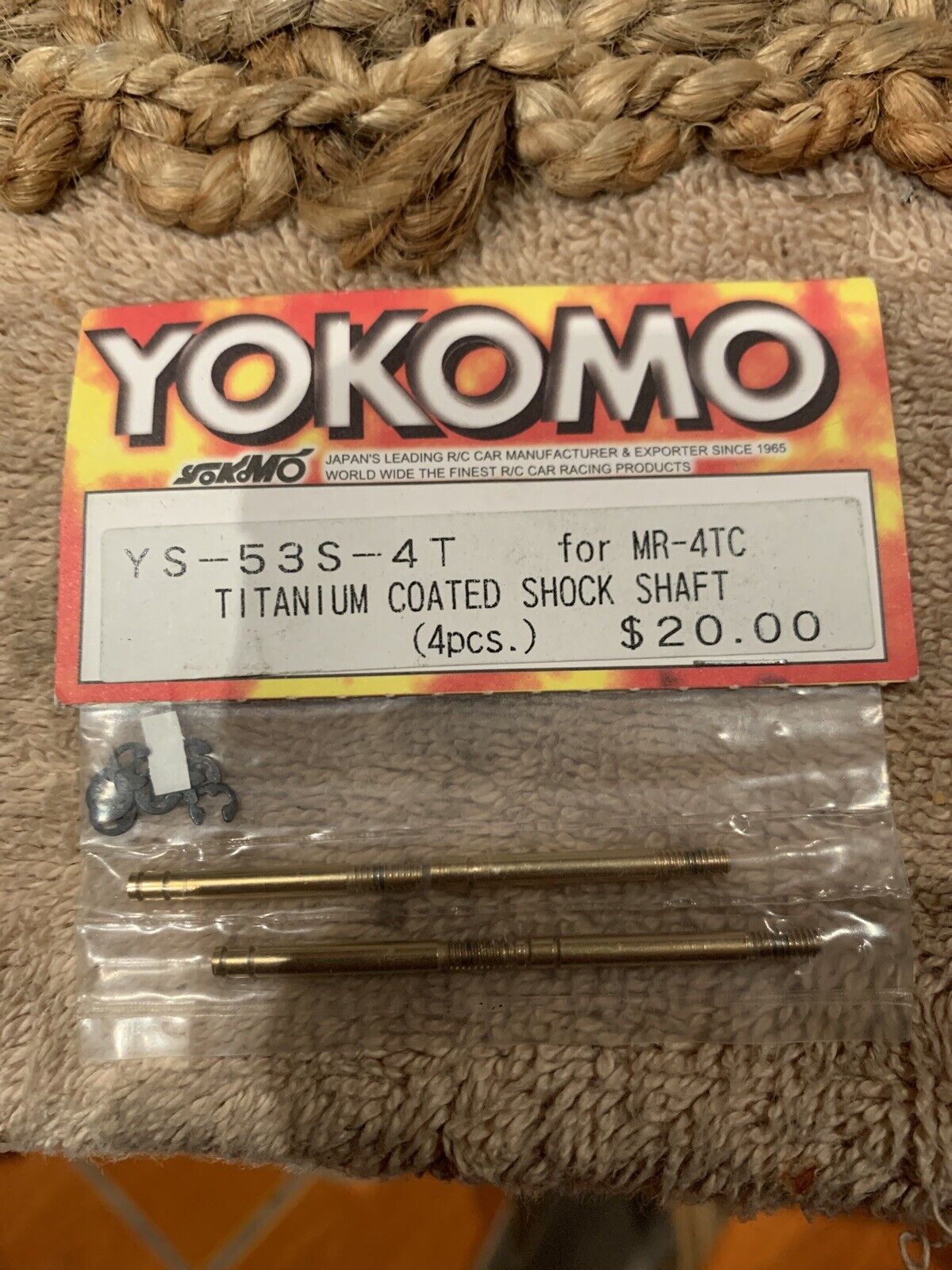 Yokomo Drift/SD/BD Shock Shaft/Ti-Coated (YS-53S-4T)