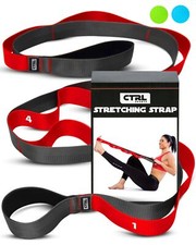 Stretching Strap with Loops - Non Elastic Stretch Band for Physical Therapy