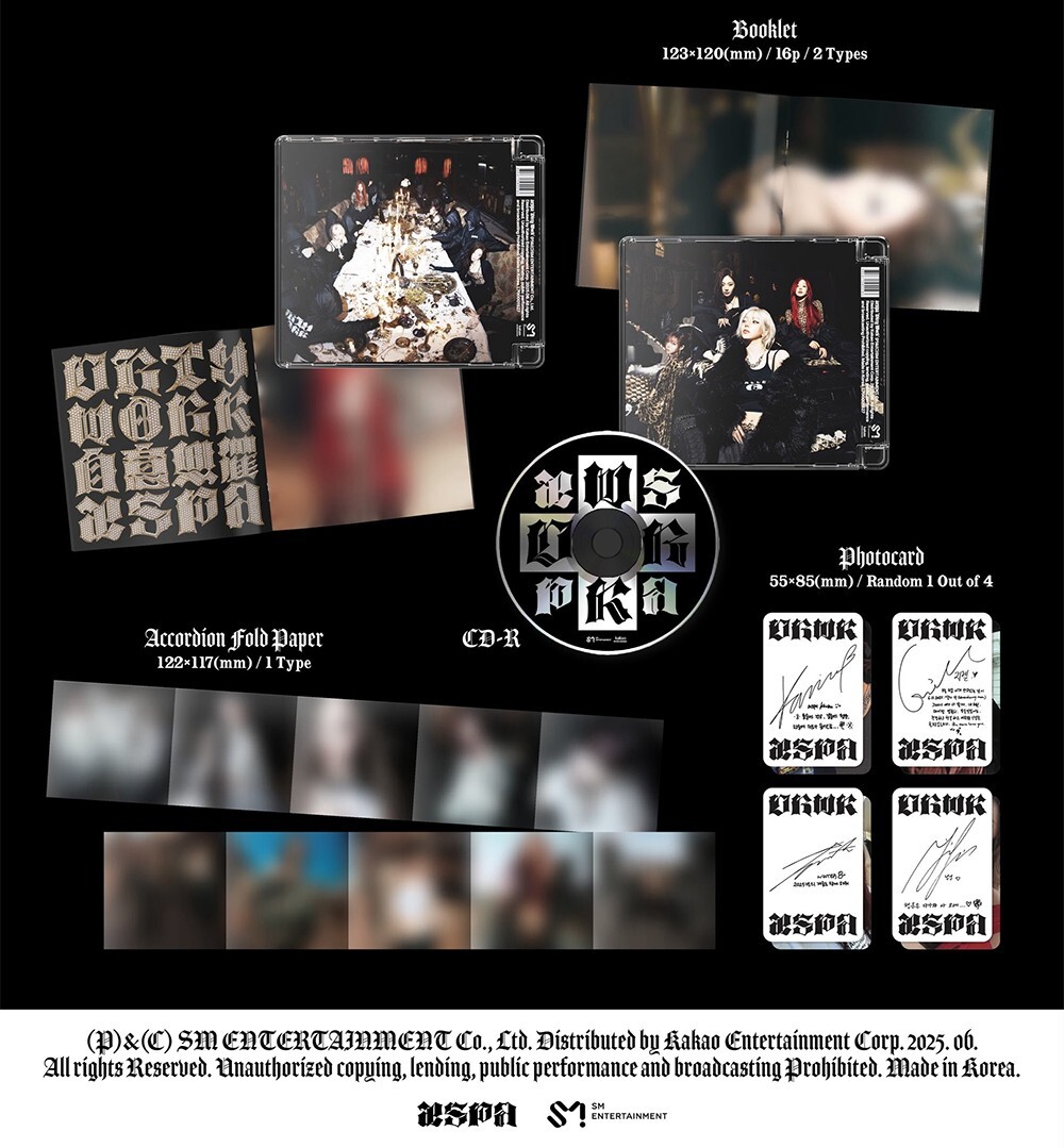 レトリバー aespa dirty work 2形態セット ② AESPA DIRTY WORK Album DIRTY CODE 2 Ver SET/2CD+2Booklet+