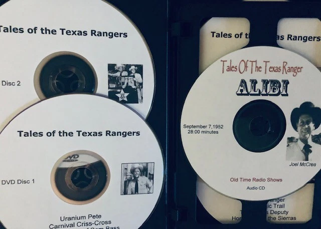 Tales of Texas Ranger TV SEALED-4 DVDs Case+Bonus OTR Audio CD-Texas Rangers