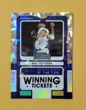 2021 Panini Contenders Cracked Ice /23 Max Scherzer #WT-MS Winning Tickets SSP