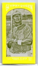 2011 Topps Gypsy Queen #274 Jose Tabata Framed Printing Plate Yellow #/1