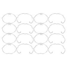 16Pcs Metal Spring Clips for Downlight Bulb Holders Silver Steel Home Use