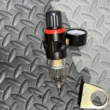 Air Compressor Filter Regulator Water Trap Pressure Gauge Airbrush 135 PSI Max