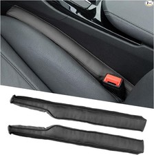 2 PCS Leather Car Seat Gap Filler, Seat Crevice Plug Blocker to Fill Gap Between