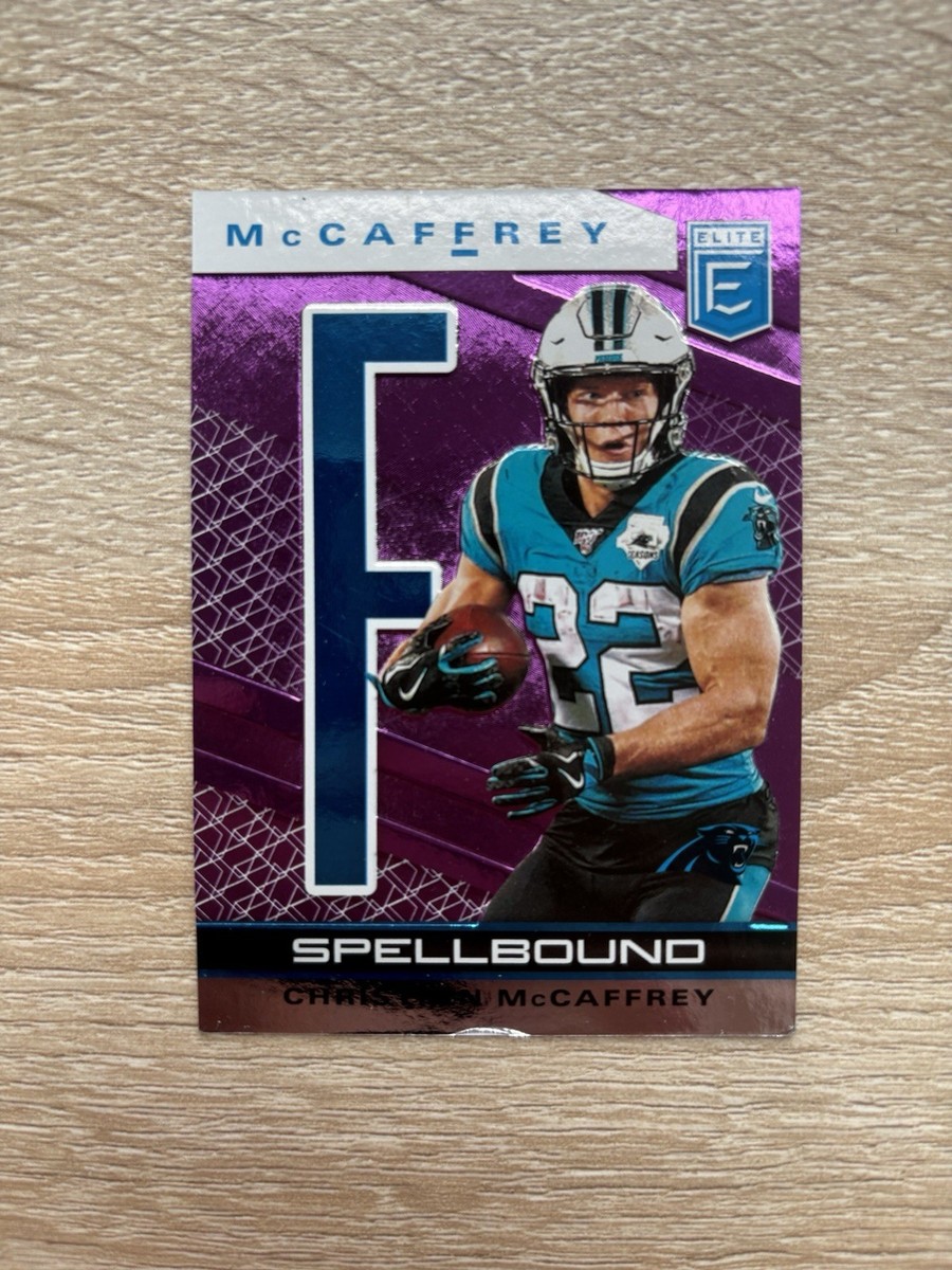 2020 Donruss Elite Christian McCaffrey Spellbound Purple /75