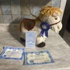 Vintage 1984 Cabbage Patch Kids Show Pony Apples With Certificate bridle saddle