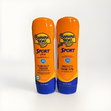 Pack of 2x Banana Boat Sport Ultra SPF 30 Sunscreen Lotion, 8 oz 03/2027