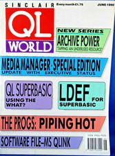 SINCLAIR QL WORLD -- JUNE 1990 ISSUE