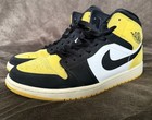 Size 11.5 - Air Jordan 1 SE Mid Black “Yellow Toe”