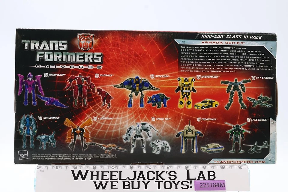 Mini-Con Class 10 Pack Transformers Universe 2008 Hasbro Figures NEW SEALED - Image 3 of 4