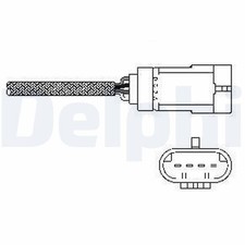 DELPHI Lambdasonde Sensor Abgassteuerung ES10793-12B1 für RENAULT LAGUNA 2 KG0 1