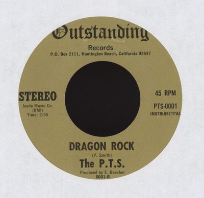 The P.T.S. - Dragon Rock on Outstanding Jazz Funk 45