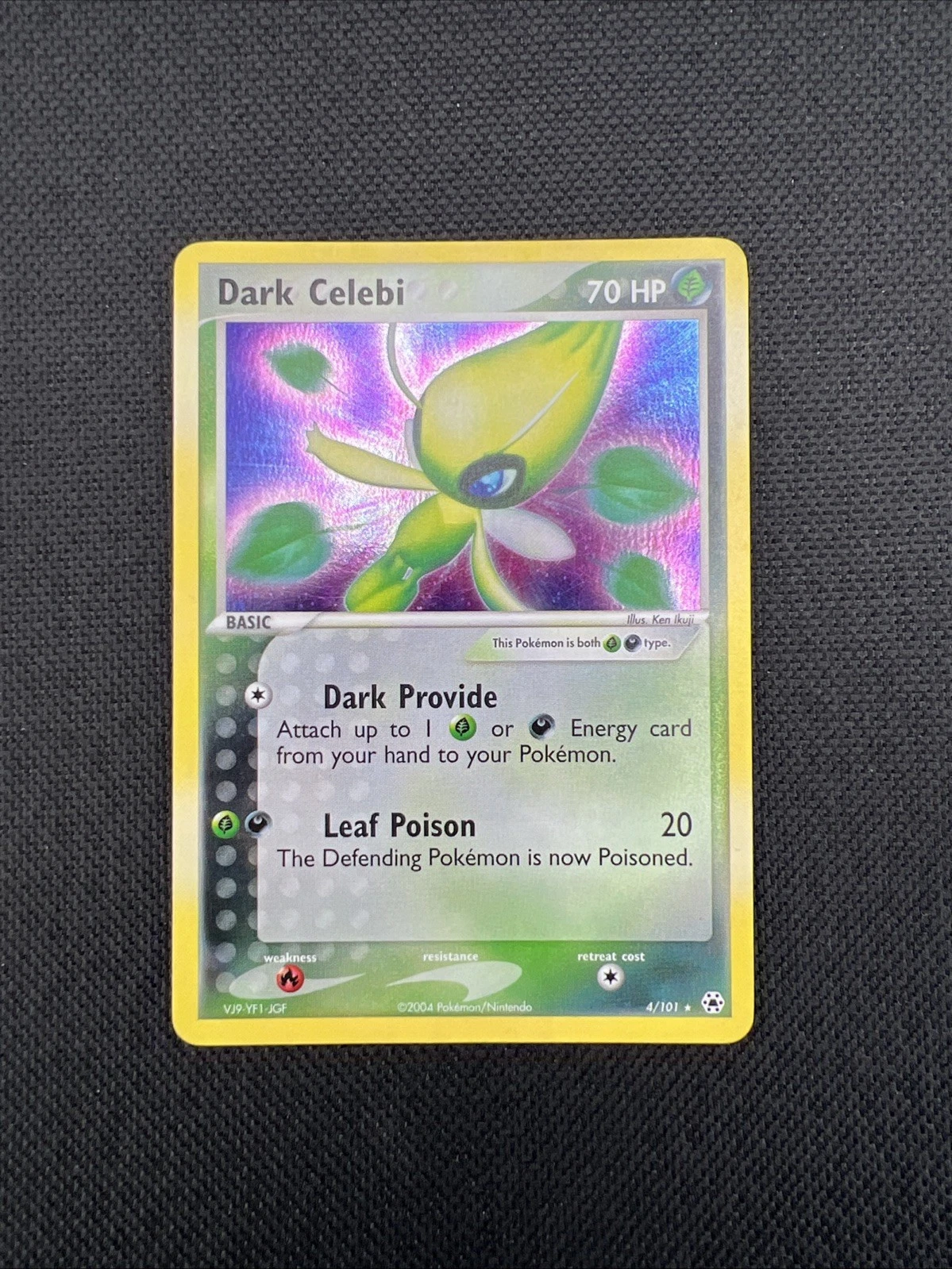 Deal for Pokemon TCG Dark Celebi 4/101 Hidden Legends Holo Vintage Rare 2004 - LP