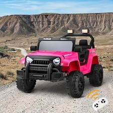  Kids Ride on Car Jeep Toy Car with 12V Battery and Remote Control Built-in Musi