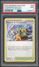 2022 Pokemon SPANISH Worlds Champions Festival of Champions SWSH296 PSA 9 MINT on eBay
