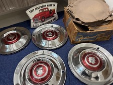 Nos 15-inch Hubcaps For 19541955 Mercury. Nos 15-inch Hubcaps For 19541955 Mercury.