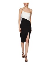 LAUNDRY Womens Black Sleeveless Knee Length Cocktail Body Con Dress 8