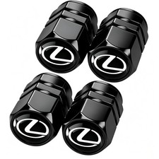 Tire Valve Stem Caps Cover For Lexus Metal Auto Black-04