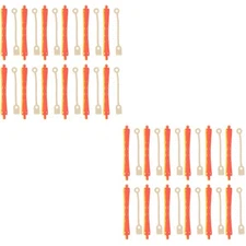 Set of 2 Women Hair Rollers Barber Perm Rods with Rubber Bands Curlers