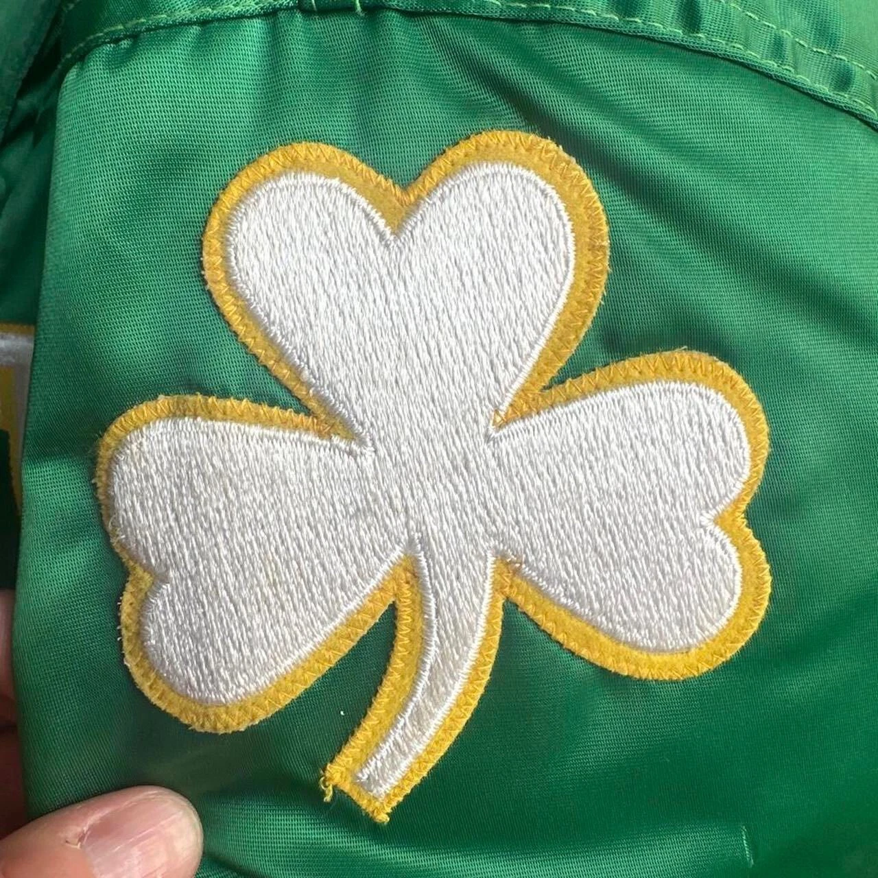 Vintage Starter Jacket Boston Celtics Satin Green NBA Basketball 90s Outerwear - product detail image 6