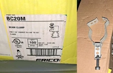 NEW BOX 100 CADDY ERICO BC-M Conduit to Beam Clamps 1-1/4" EMT Rigid/Pipe 1/2" F