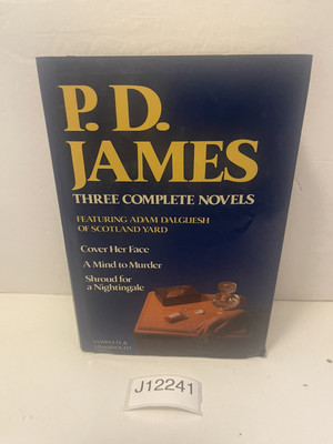 P. D. James: Three Complete Novels Hardcover Dust Jacket 1987 Vintage
