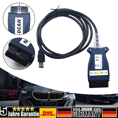 K+DCAN USB-Schnittstelle mit Schalter OBD 2 Diagnosekabel INPA Ediabas für BMW