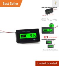 DC 12V 24V 36V 48V 72V Battery Meter, Battery Capacity Voltage Monitor Gauge ...
