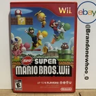 New Super Mario Bros. Wii (Nintendo Wii, 2009) CIB COMPLETE WITH MANUAL