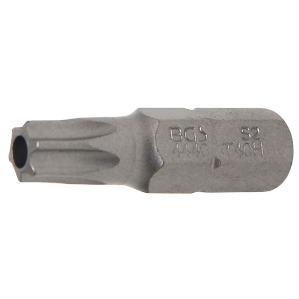 "Bgs Bit Antrieb AußEnsechskant 8 Mm (5/16\") T-Profil (FüR Torx) Mit Bohrung T40"-image