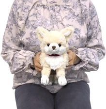 Sun Lemon Lap-Sized Chihuahua Plush Toy SS 26cm Cream Knee Series Japan