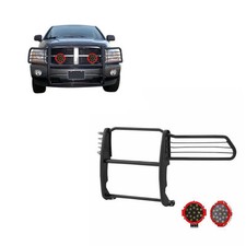 Black Horse Sport Grille Guard Modular Black W7led Fit 2003-2005 Dodge Ram1500