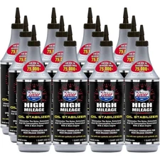 LUCAS 10118 Oil High Mileage Oil Stabilizer (1 Qt) - 12 Pack